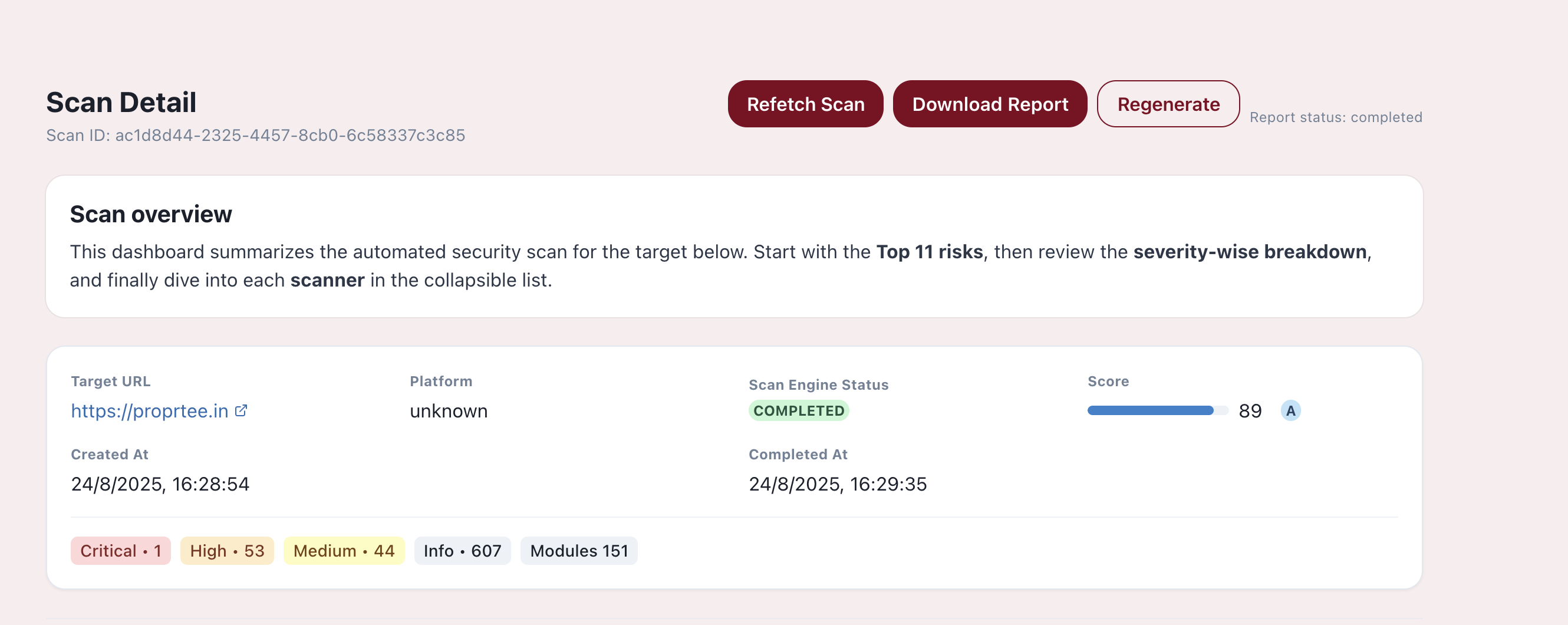Dashboard preview screenshot 1